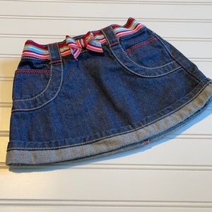 Gymboree 💯 cotton denim skirt size 18-24 months